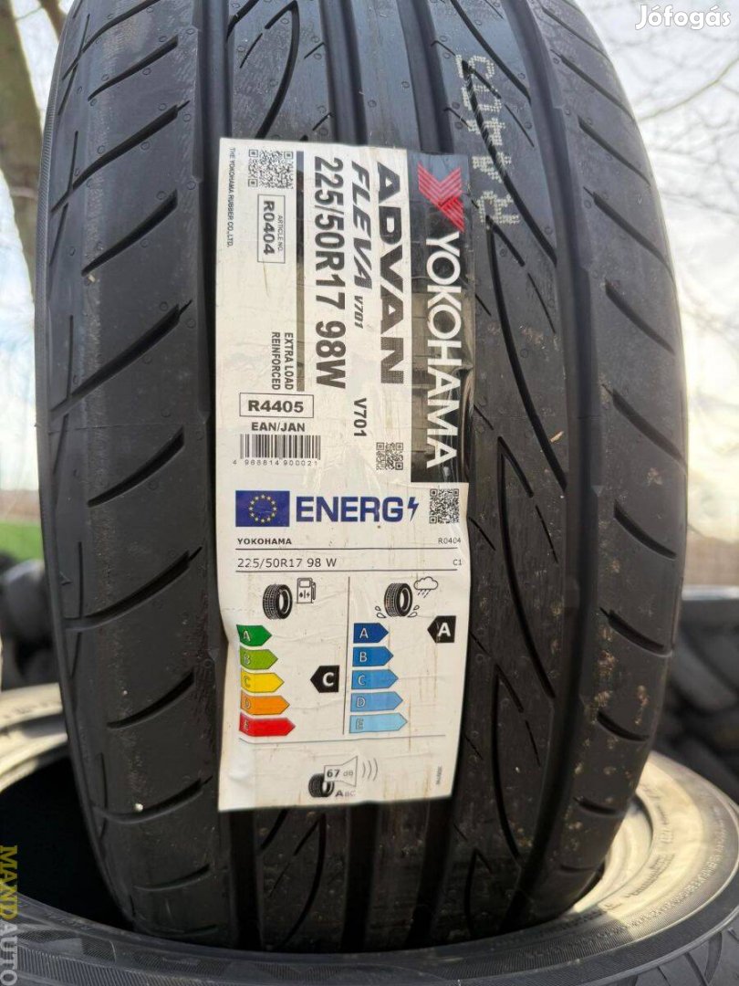 225/50R17 Yokohama Advan Fleva V701,új nyárigumi