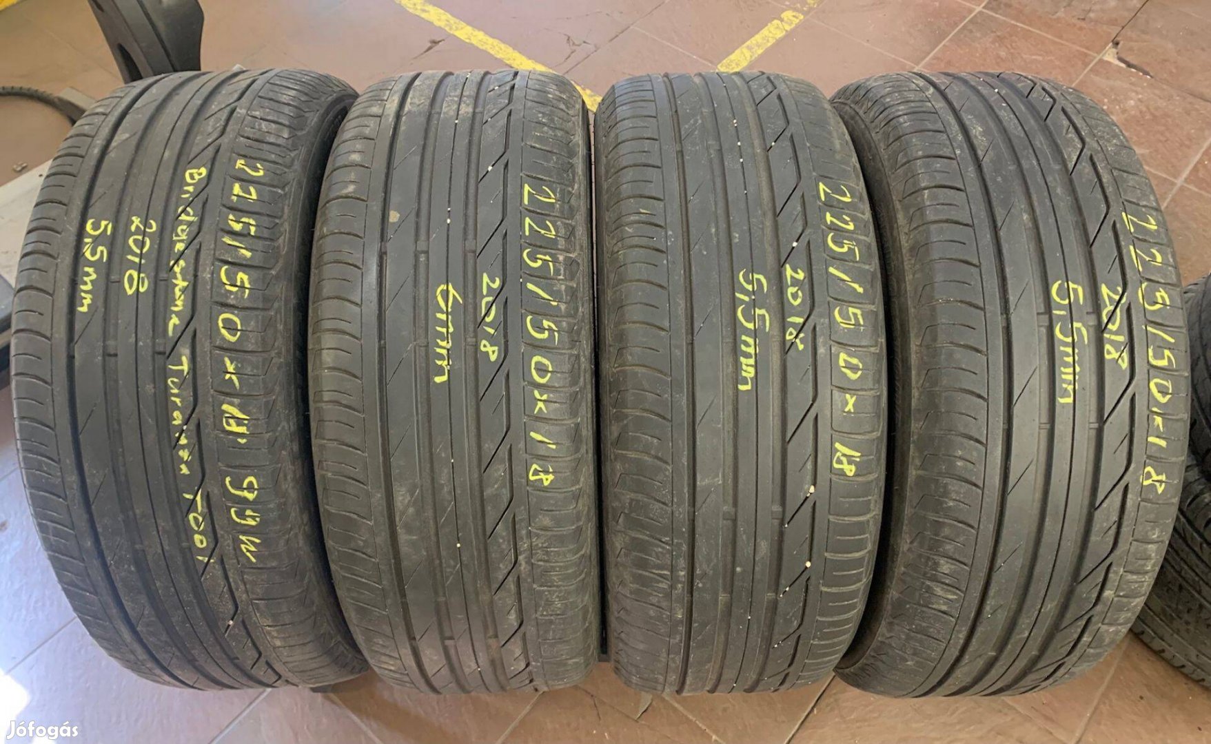 225/50R18 225 50 18 225/50x18 Bridgestone nyári gumi eladó