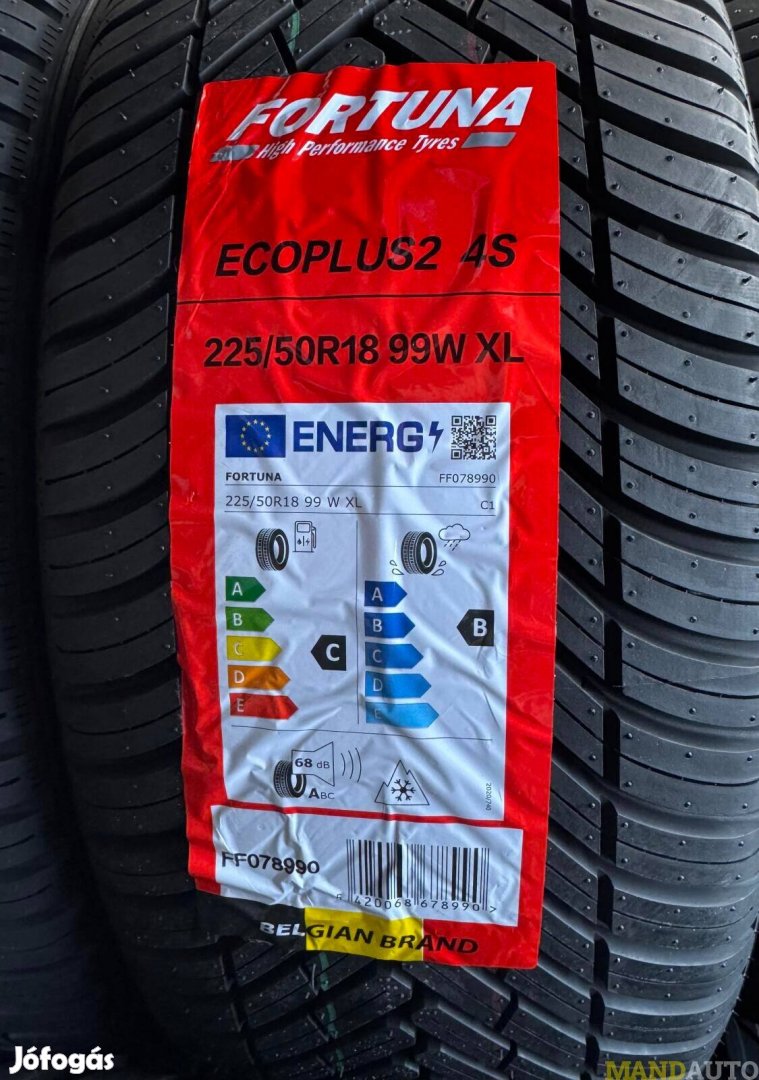 225/50R18 Fortune Ecoplus2 4Season,új négy évszakos gumi