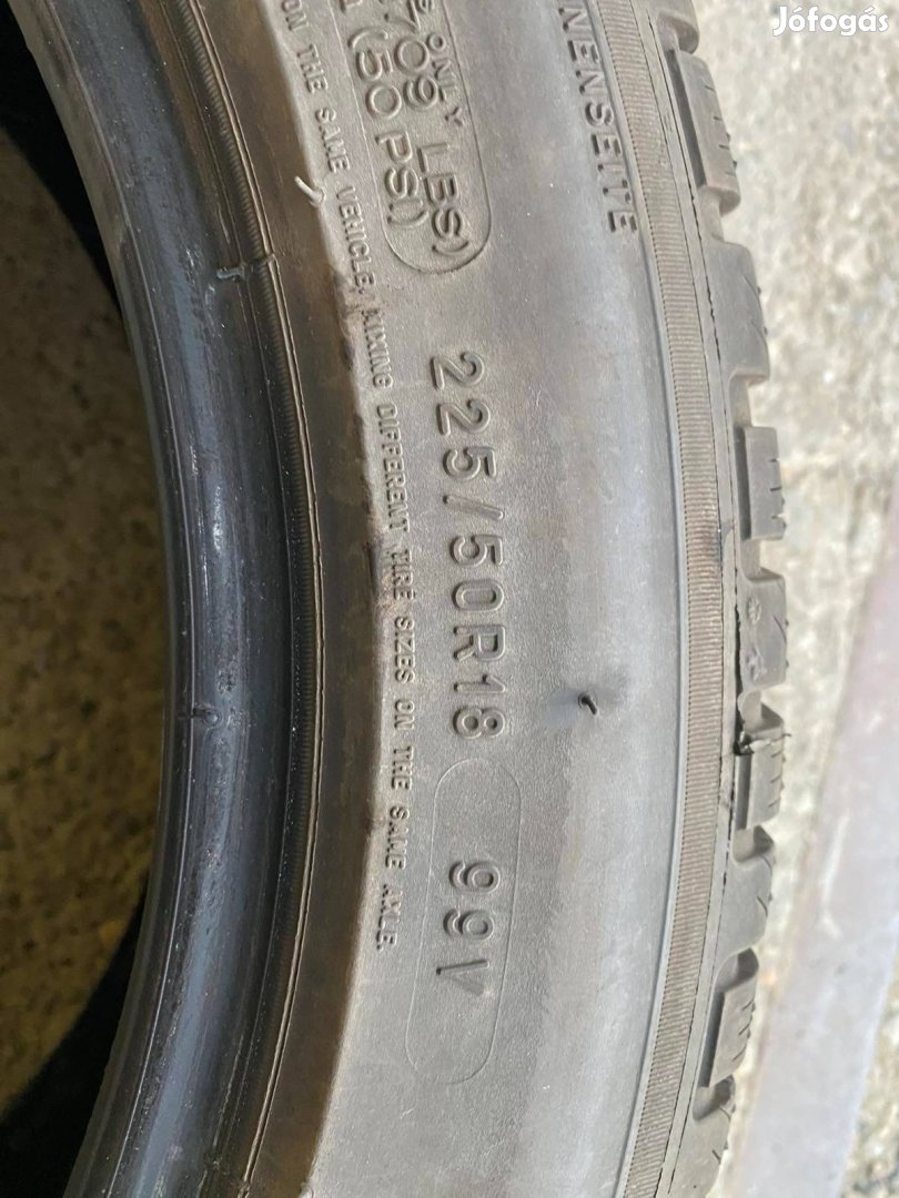 225/50 R18 használt téli gumi eladó (4db)