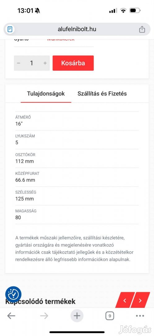 22550 R18 nyári gumi Pirelli