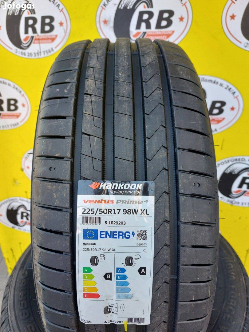225/50 r17 Új Hankook nyári gumi 45800 Ft/db
