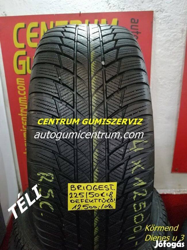 225/50r18 Bridgestonehasznált téli gumi garn