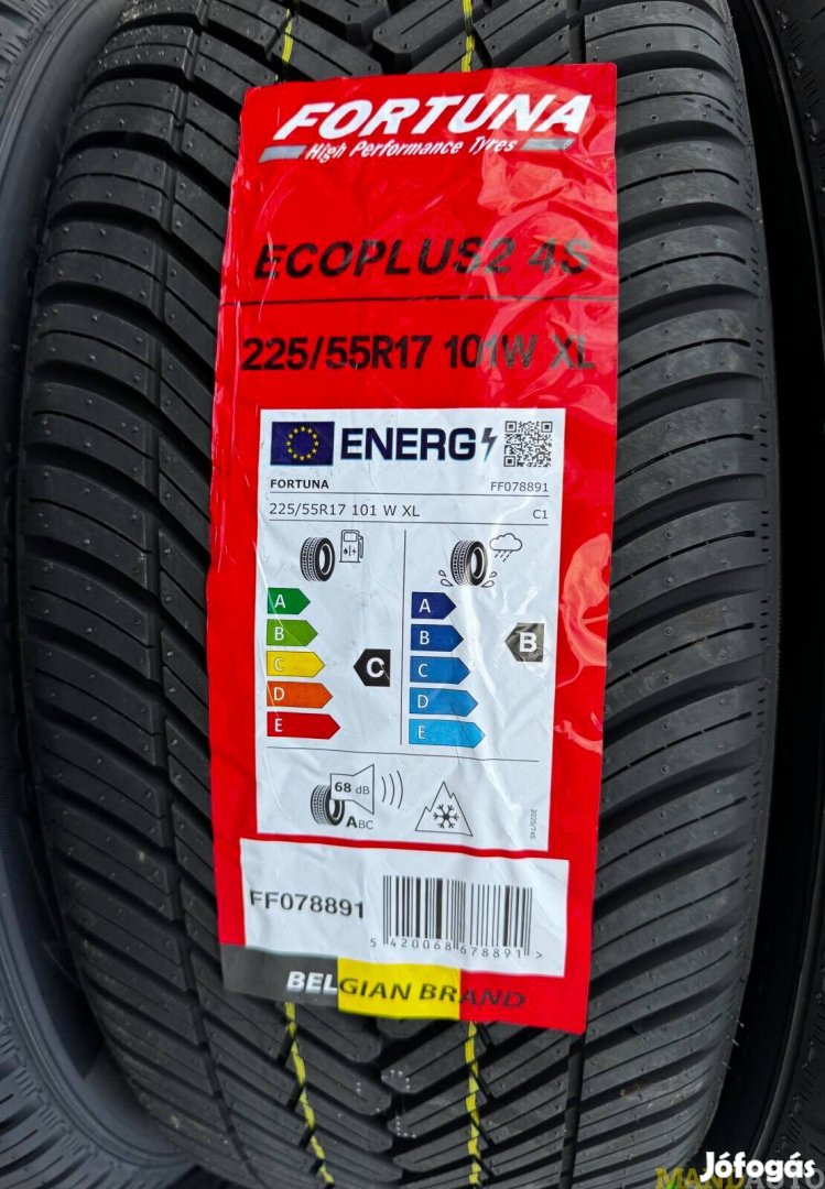 225/55R17 Fortuna Ecoplus2 4Season,Új négy évszakos gumi