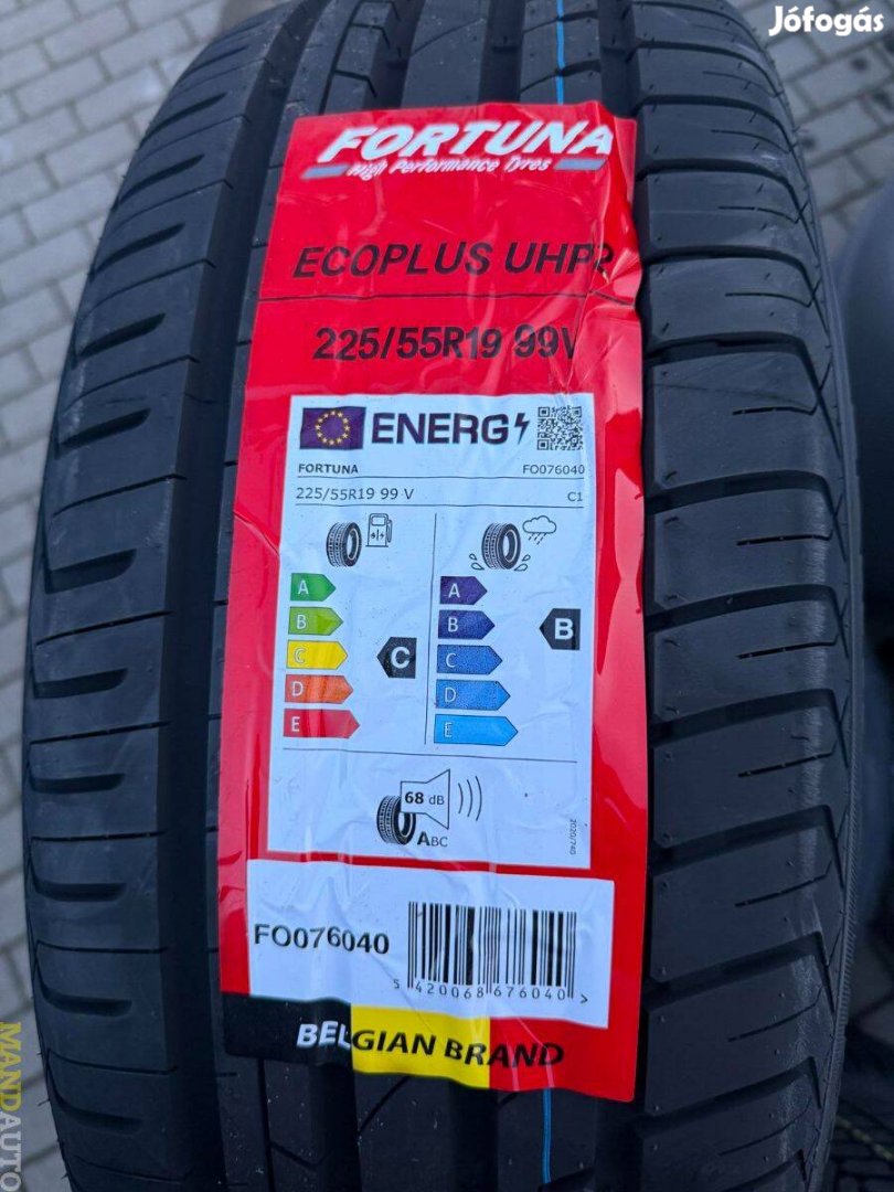 225/55R19 Fortuna Ecoplus UHP2(XL),Új nyárigumi