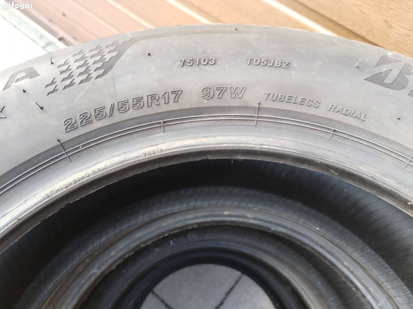 225 55 17 bridgestone 225/55 R 17 nyári gumi garnitura