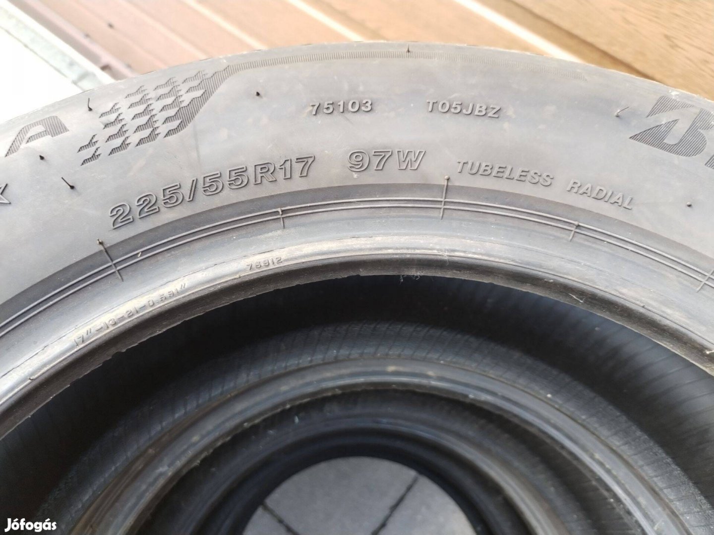 225 55 17 bridgestone 225/55 R 17 nyári gumi garnitura