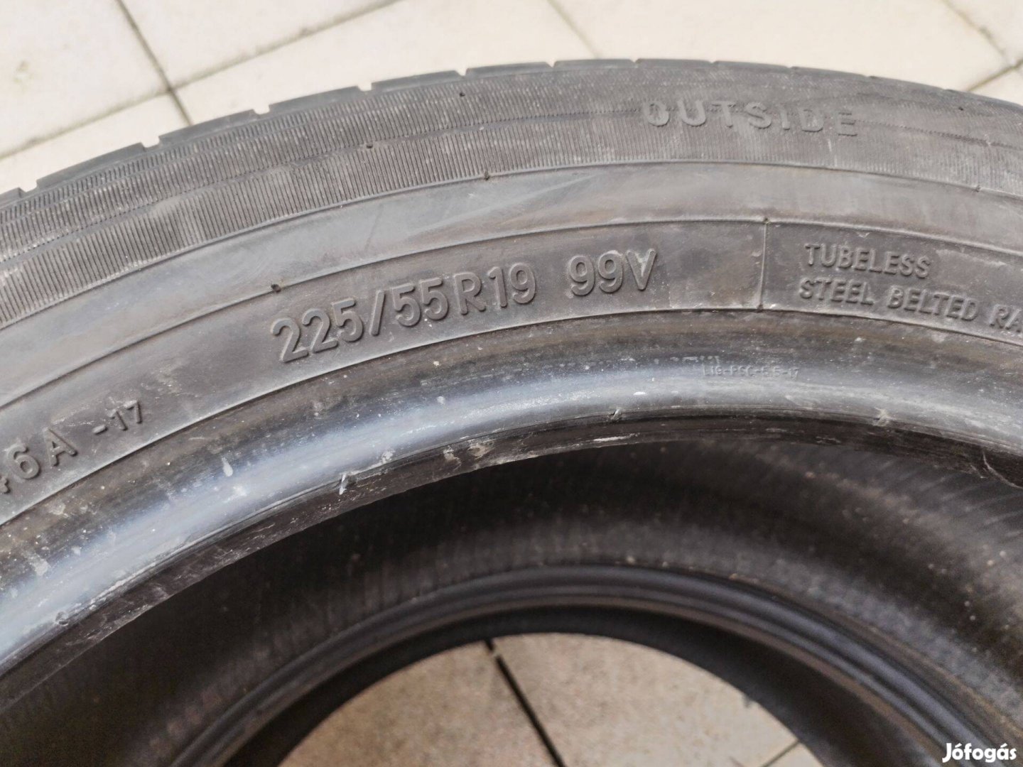 225 55 19 toyo 225/55 R 19 nyári gumi 2 db 7 mm