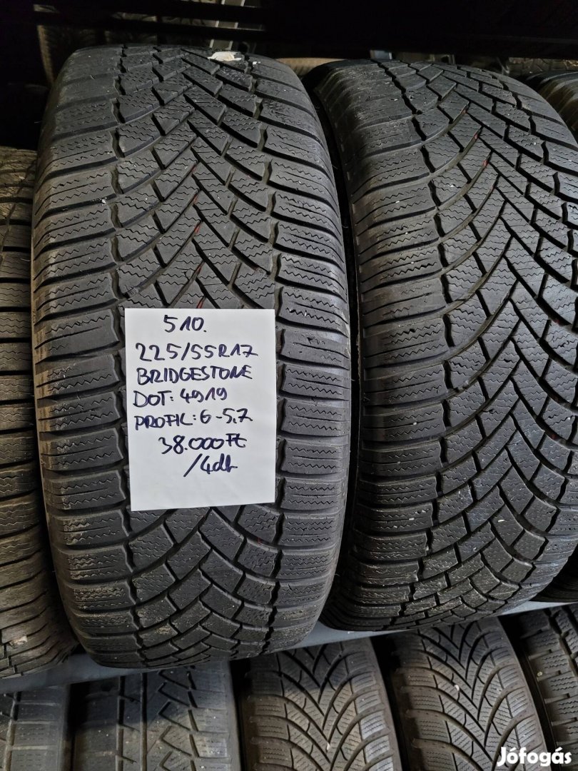 225/55 R17 Bridgestone téli gumik