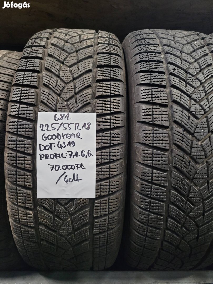 225/55 R18 Goodyear téli gumik