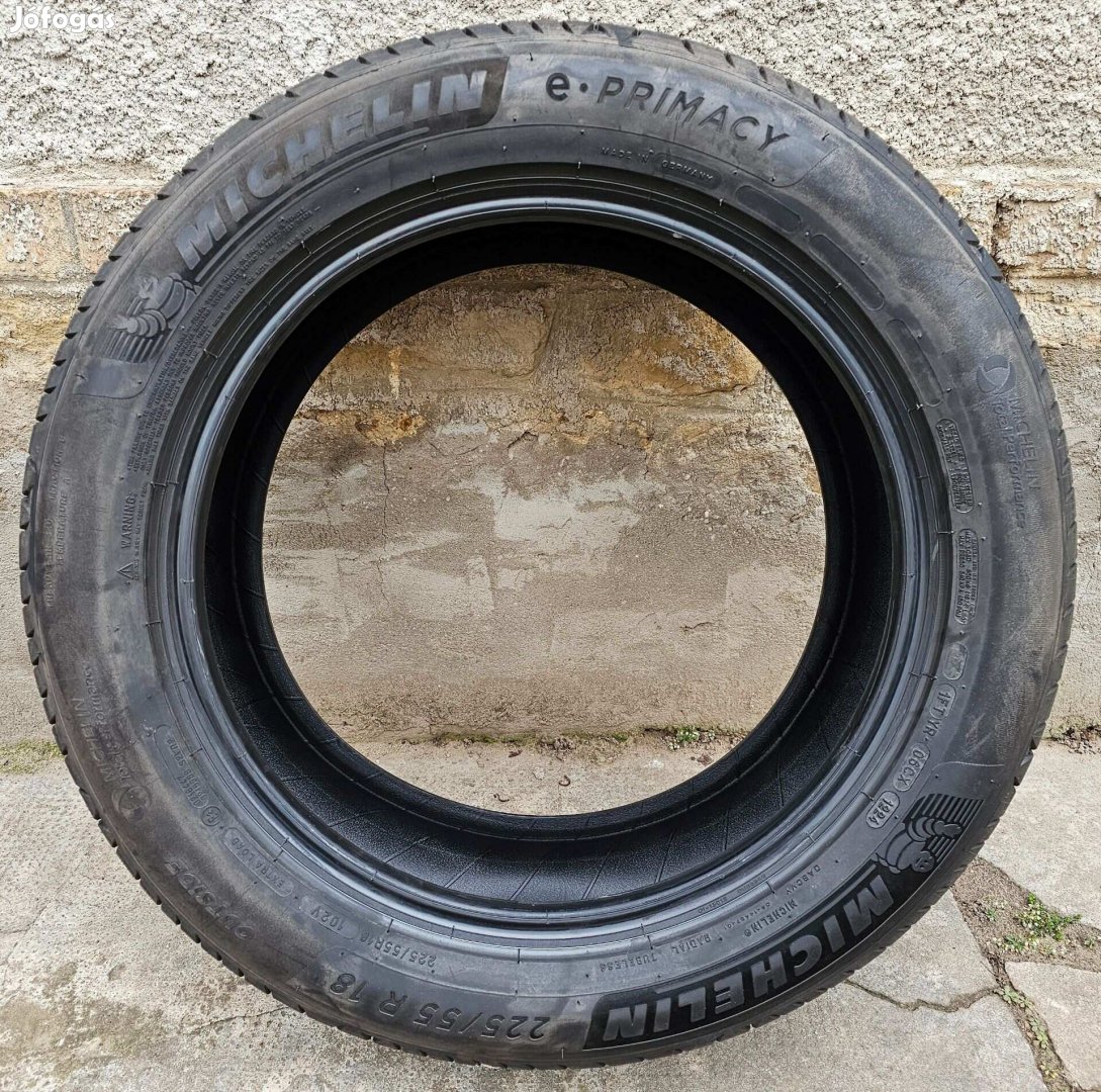 225/55 R18 Michelin e-Primacy négy darab új nyári autógumi