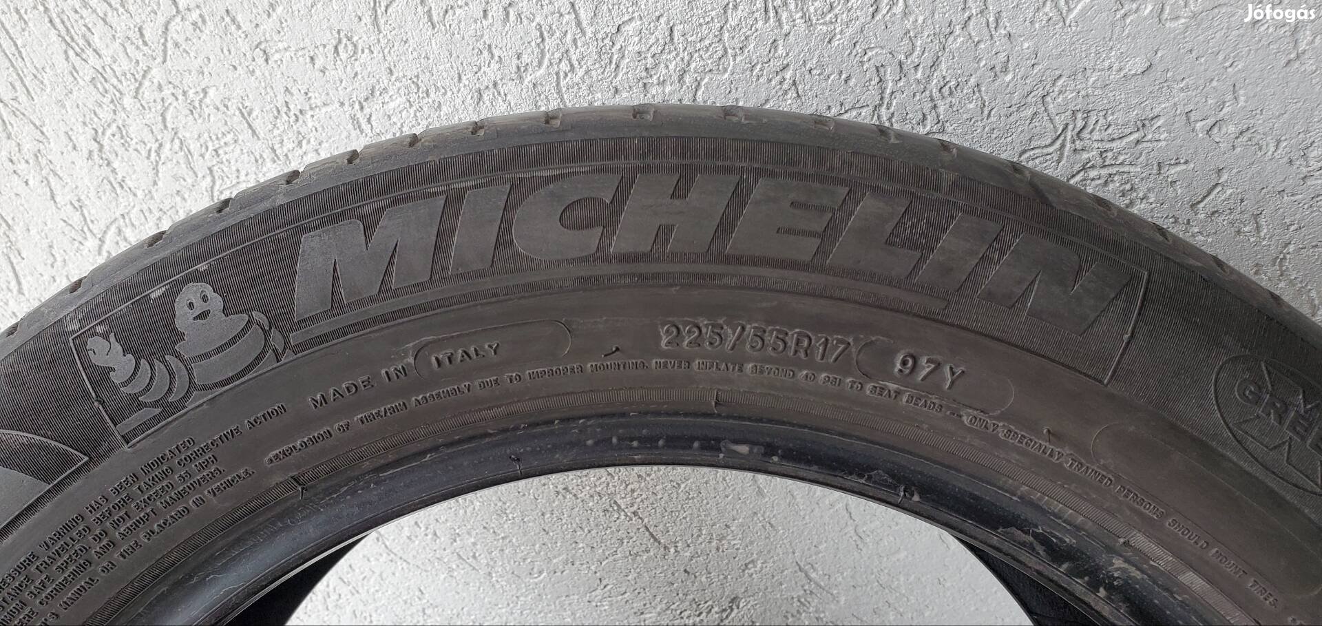 225/55 R 17 Michelin nyári gumi. 