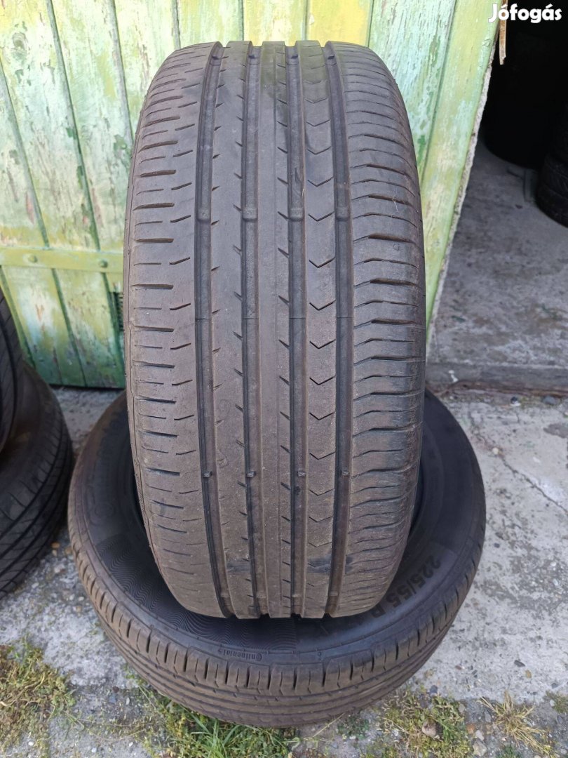 225/55 r17 2éves 80%os 2db Contonental nyári gumi eladó