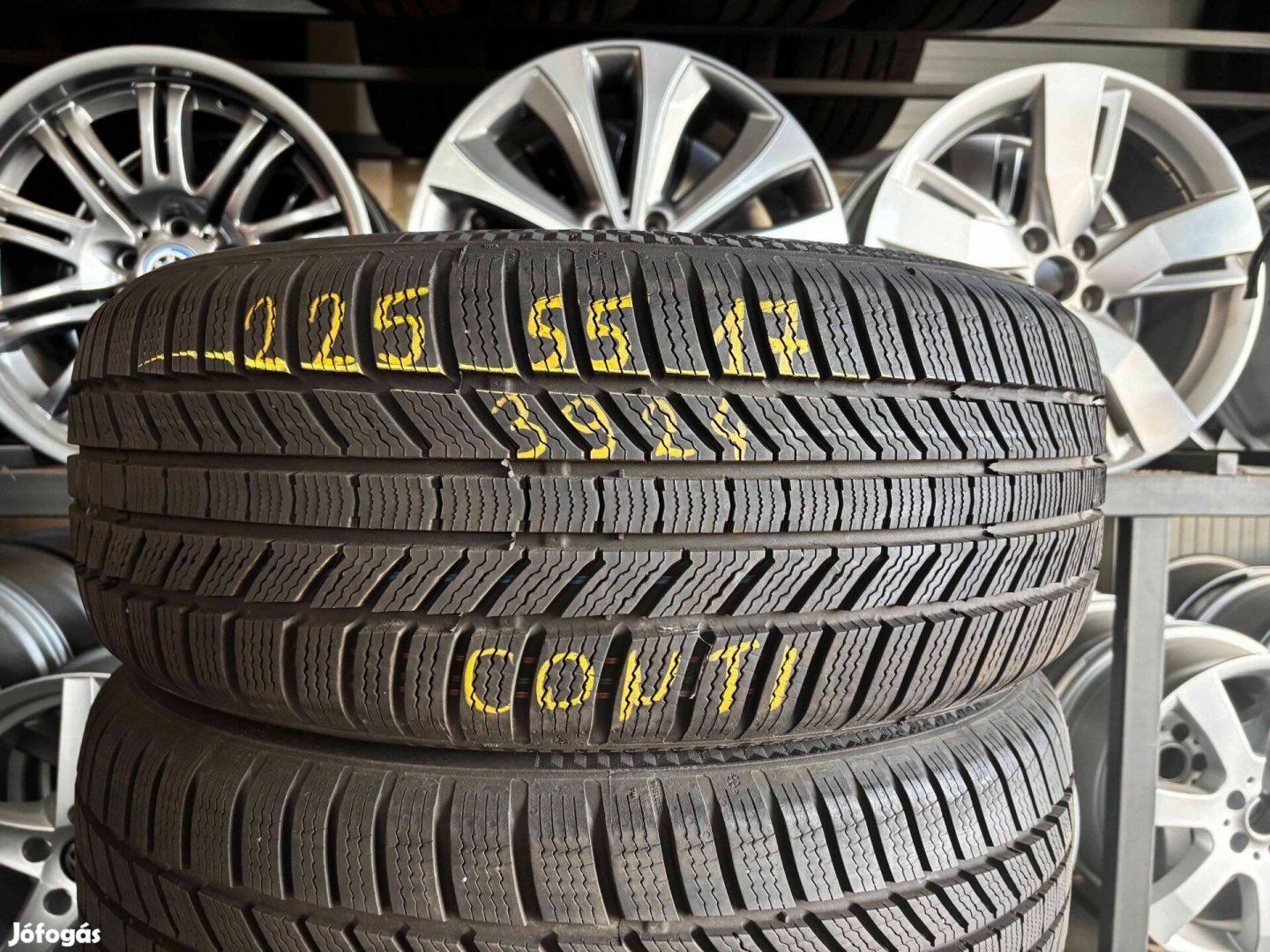 225/55 r17 Continental 2024 8mm téligumi 4db 225/55r17 garnitúra