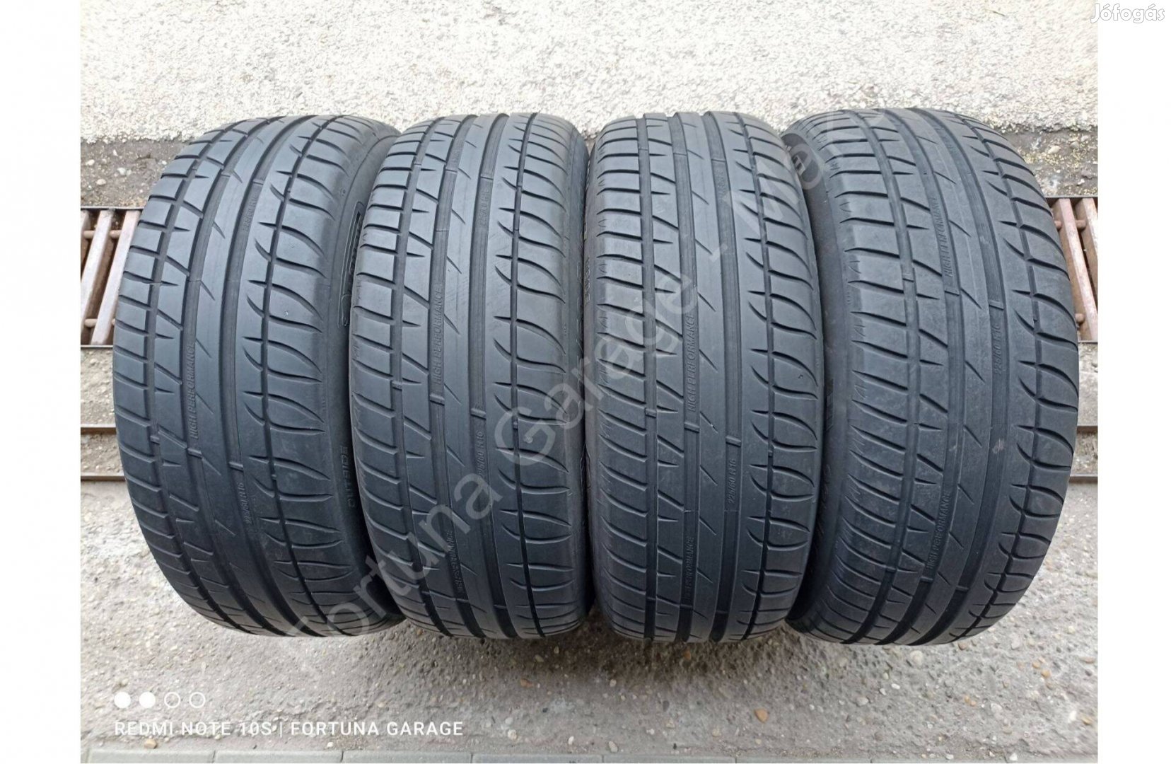 225/60 R16" Taurus használt nyári garnitúra