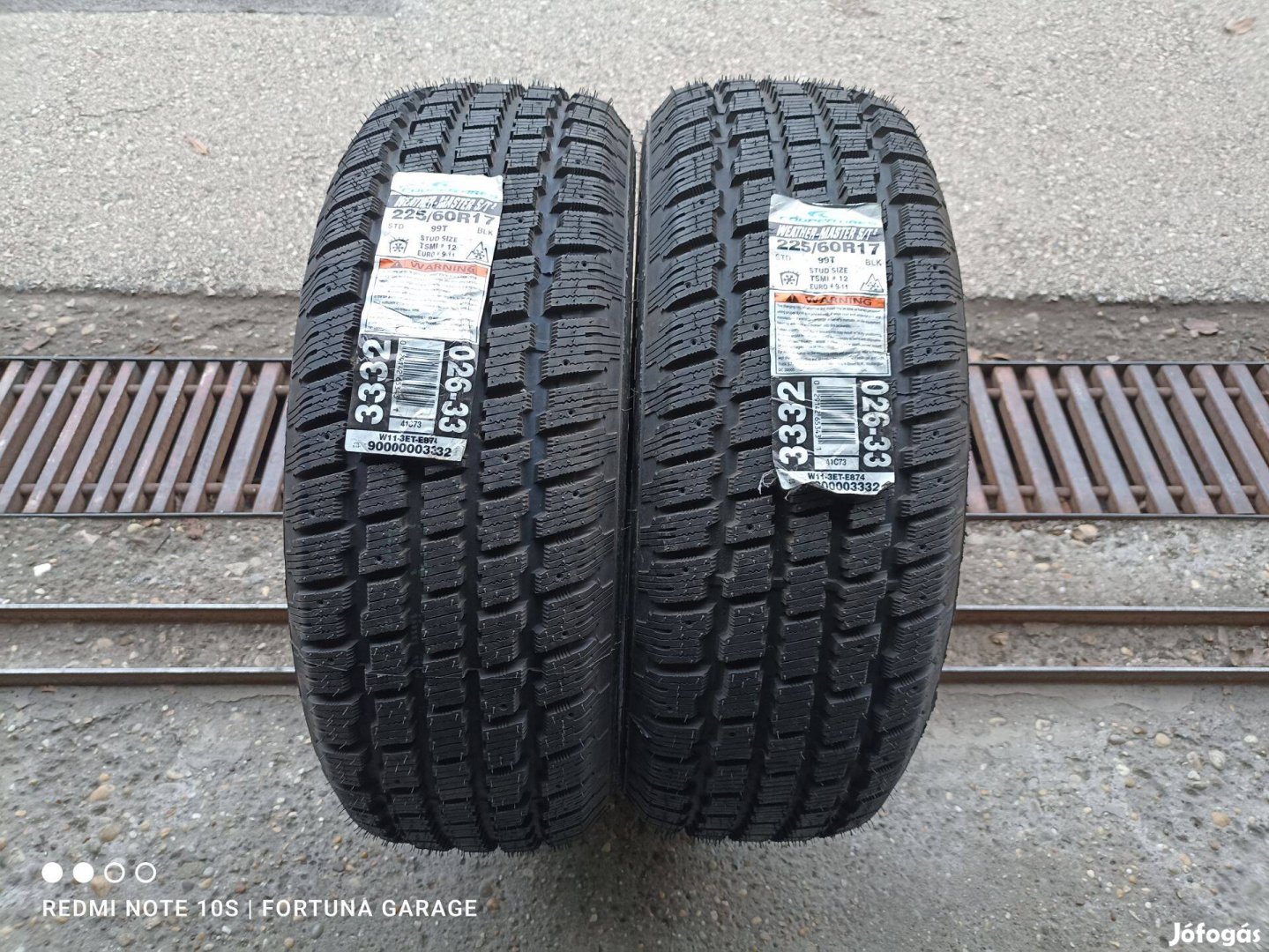 225/60 R17" Cooper túltárolt téli gumik