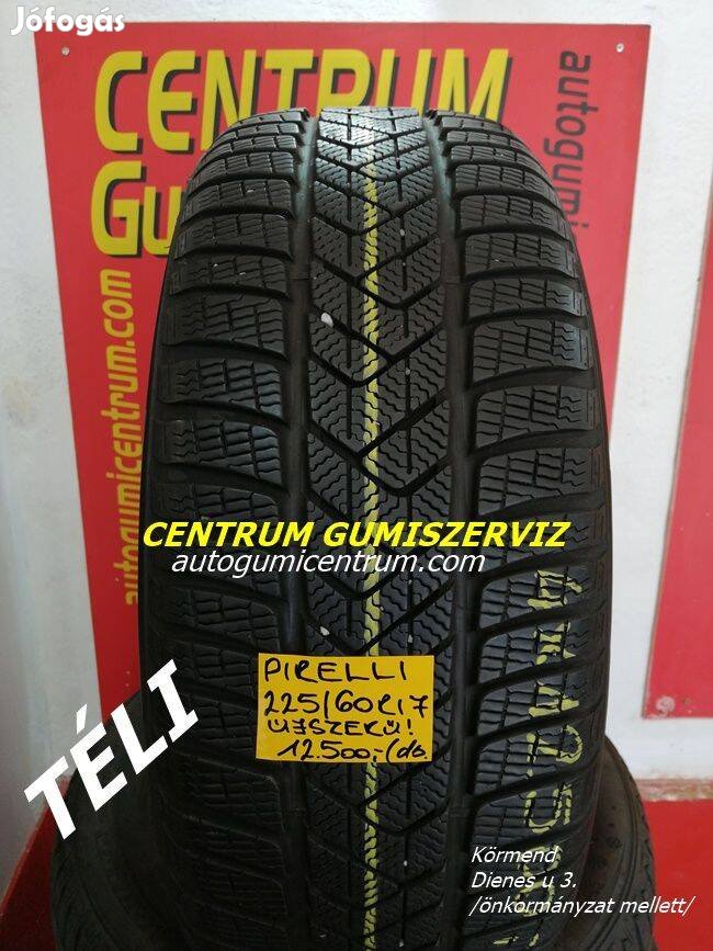 225/60r17 Pirelli használt téli gumi garn