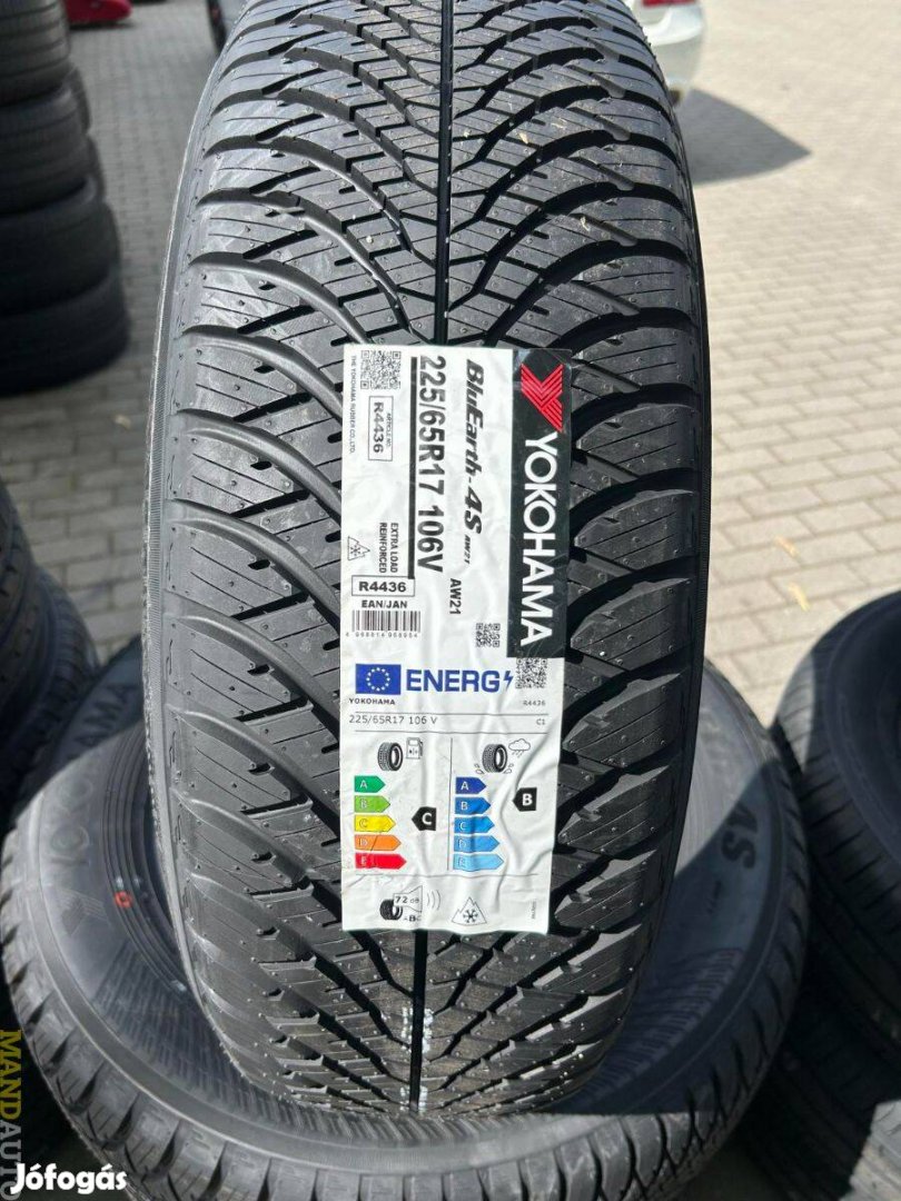 225/65R17 Yokohama AW21 4S,Új négy évszakos gumi