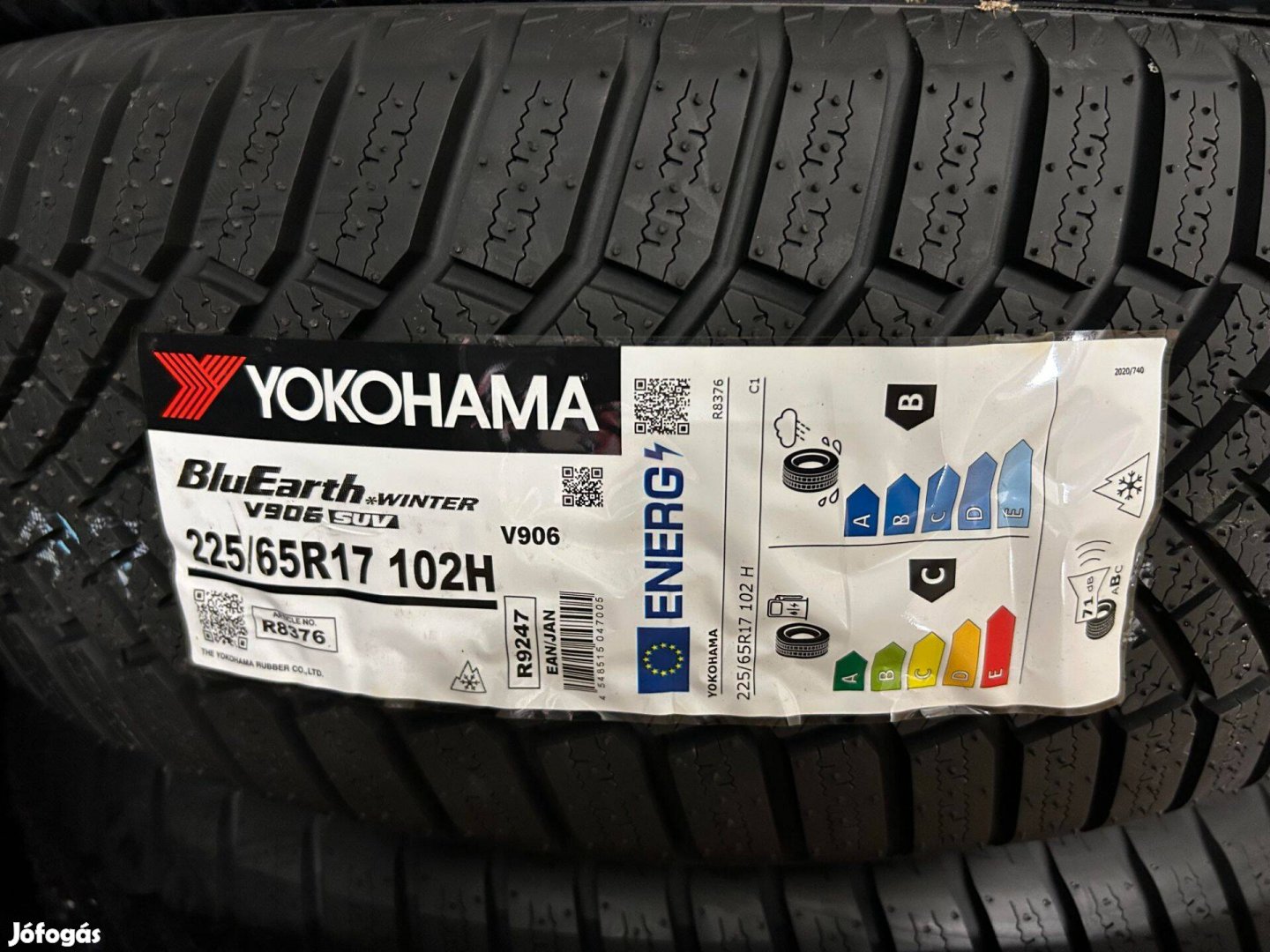 225/65R17 Yokohama Winter V906(Dot:2024!!!),Új téligumi