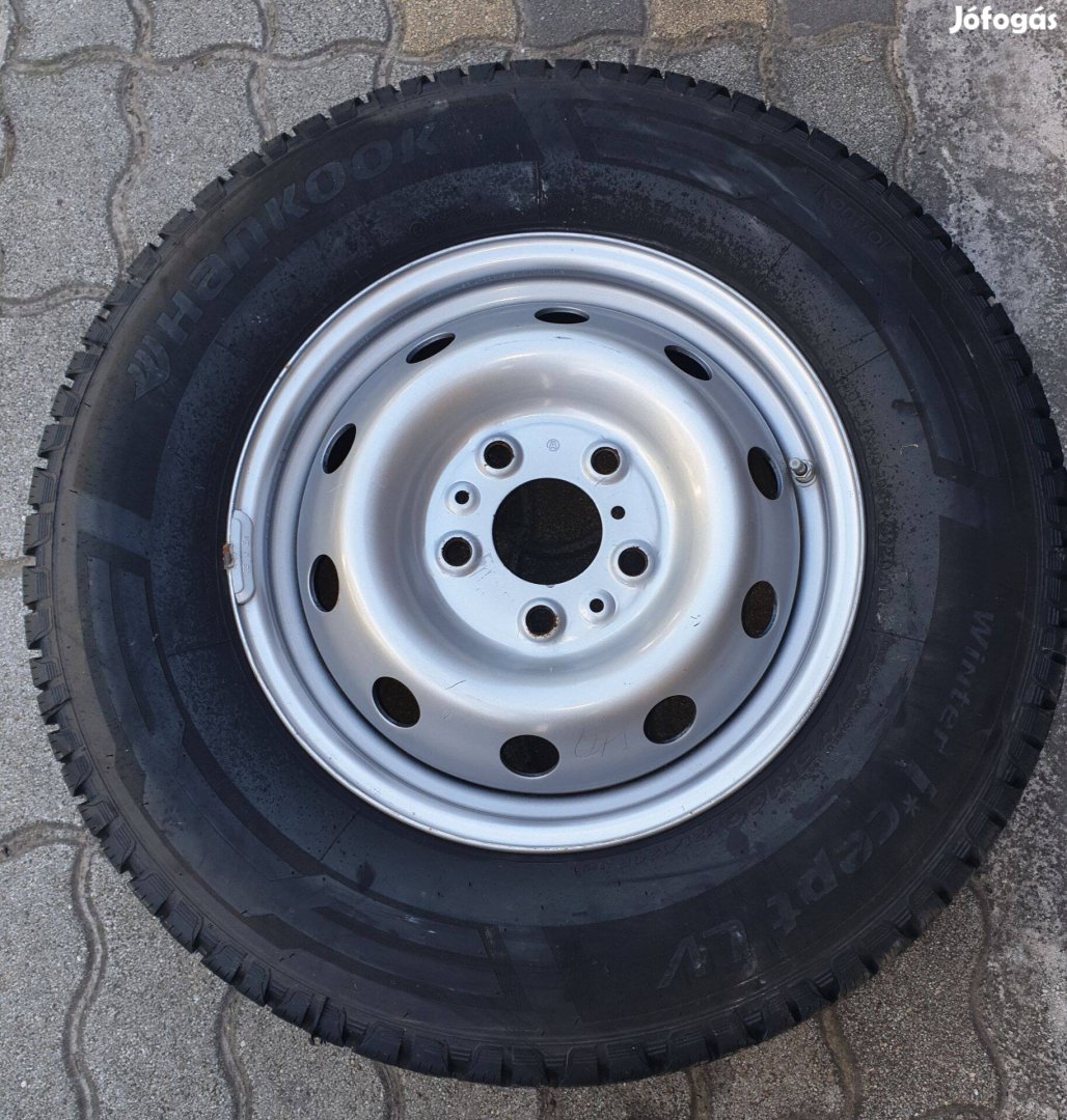 225 75 16C Hankook 4db újszerű (Ducato,Jumper,Boxer) kerék téligumival