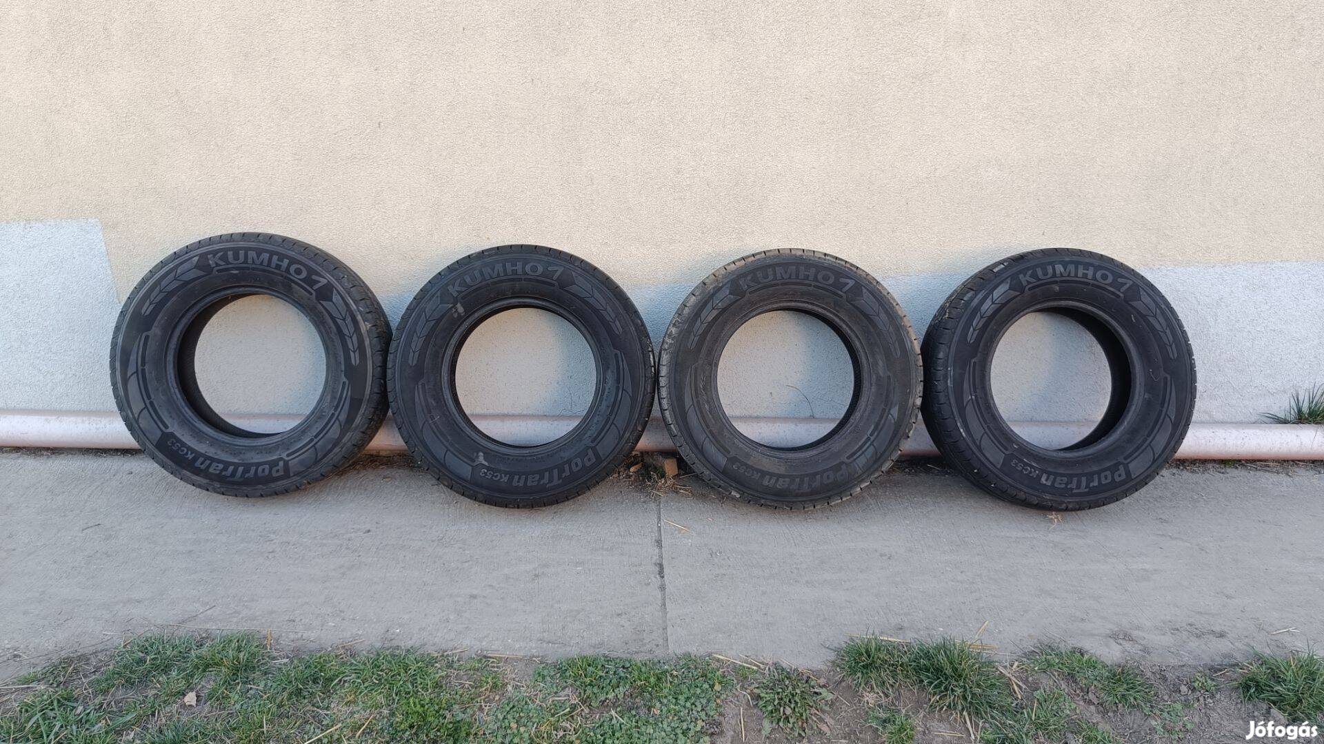 225/75 R16C Kumho Portran KC53 kisteher nyári gumi szett
