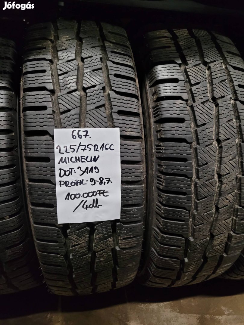 225/75 R16C Michelin kisteher téli gumik