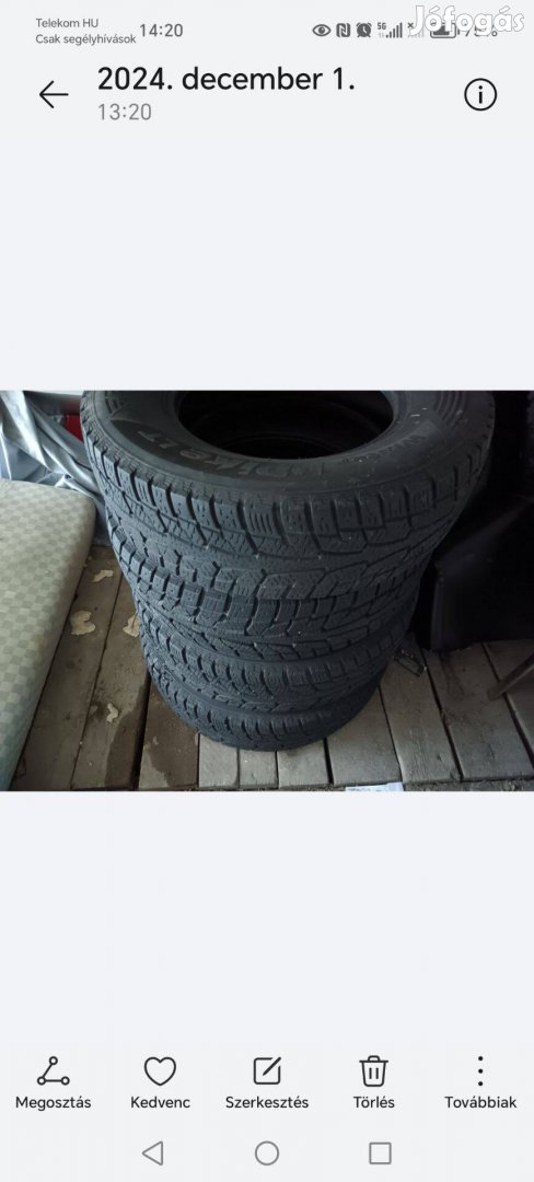 225/75 r16c 4db Hankook Winter I*Pike LT eladó