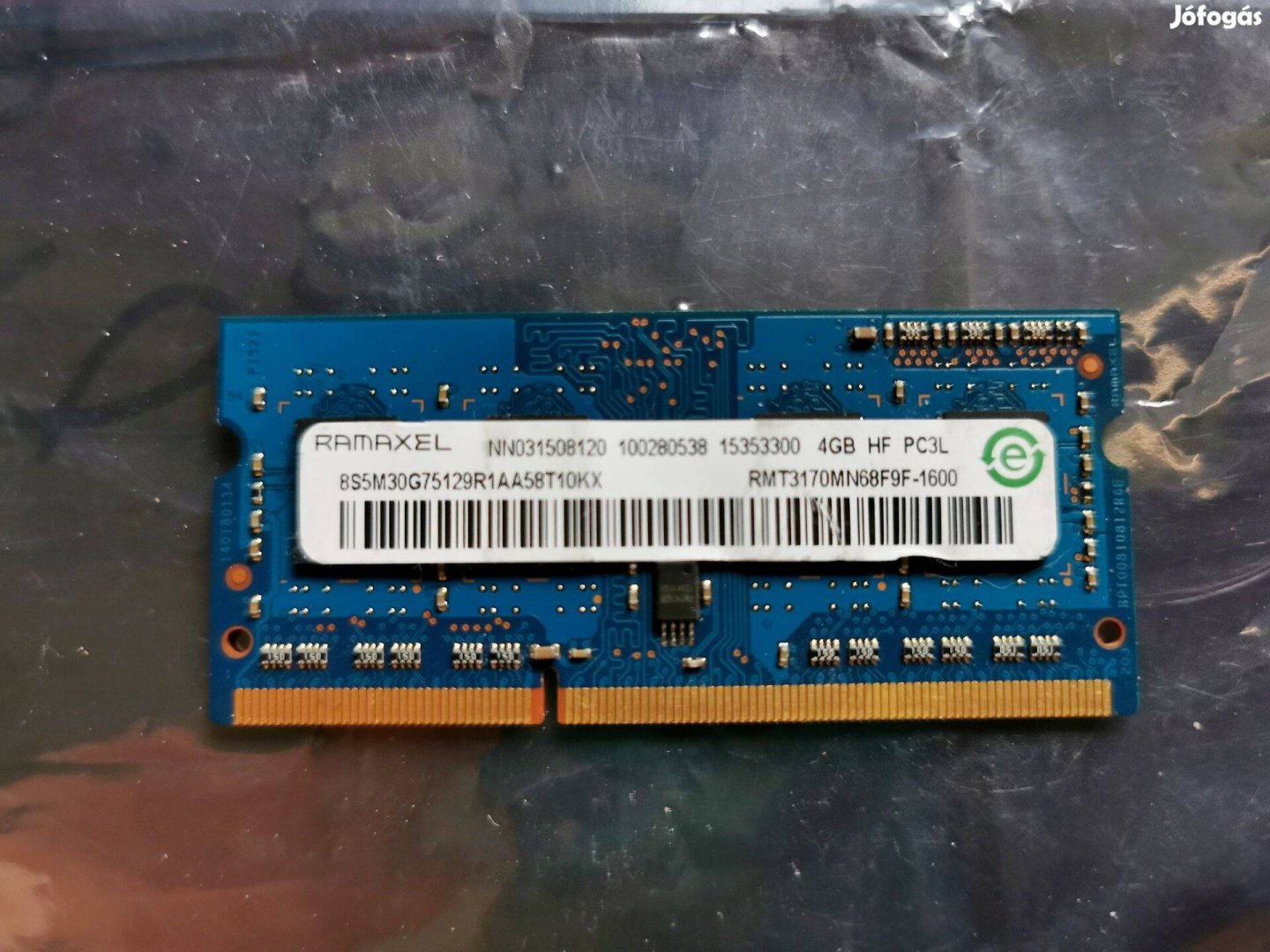 22/1 Remaxel RMT3170MN68F9F 4gb 3 hónap garancia PC3L DDR3 ram memória