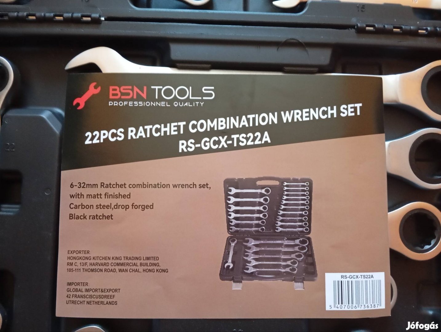 22 db os racsnis kulcs készlet 