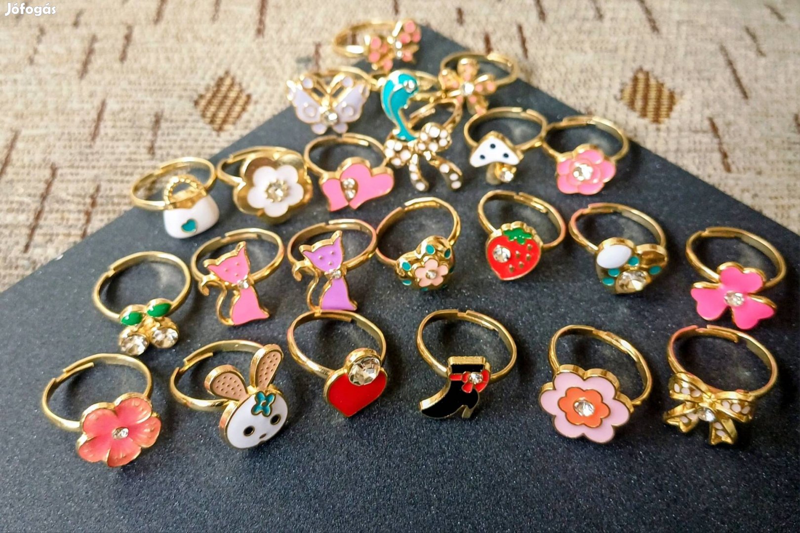 22db állítható kislány gyűrűk egyben 1500ft