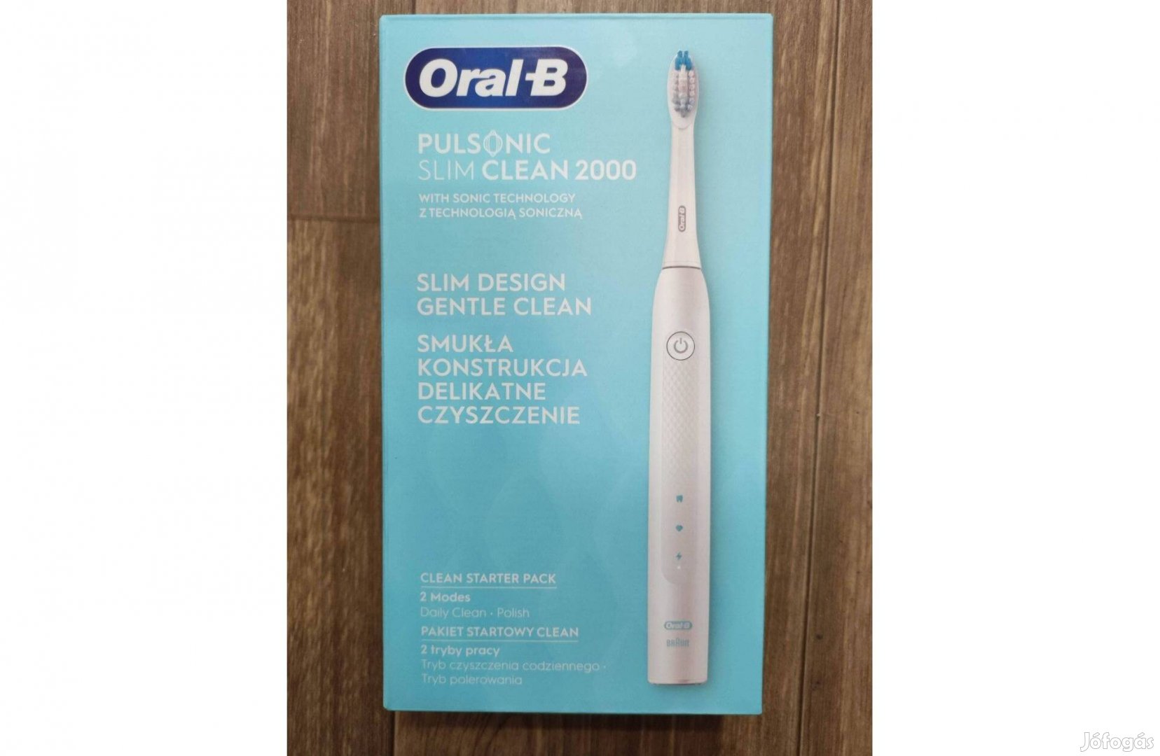 22ezres új fehér Oral-B Pulsonic Slim Clean 2000 elektromos fogkefe