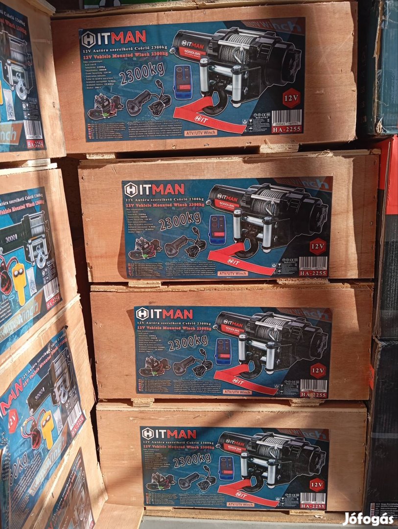 2300kg autós csörlő távirányítós