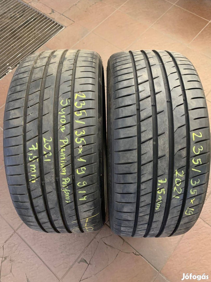 235/35R19 235 35 19 235/35x19 Syron nyári gumi eladó