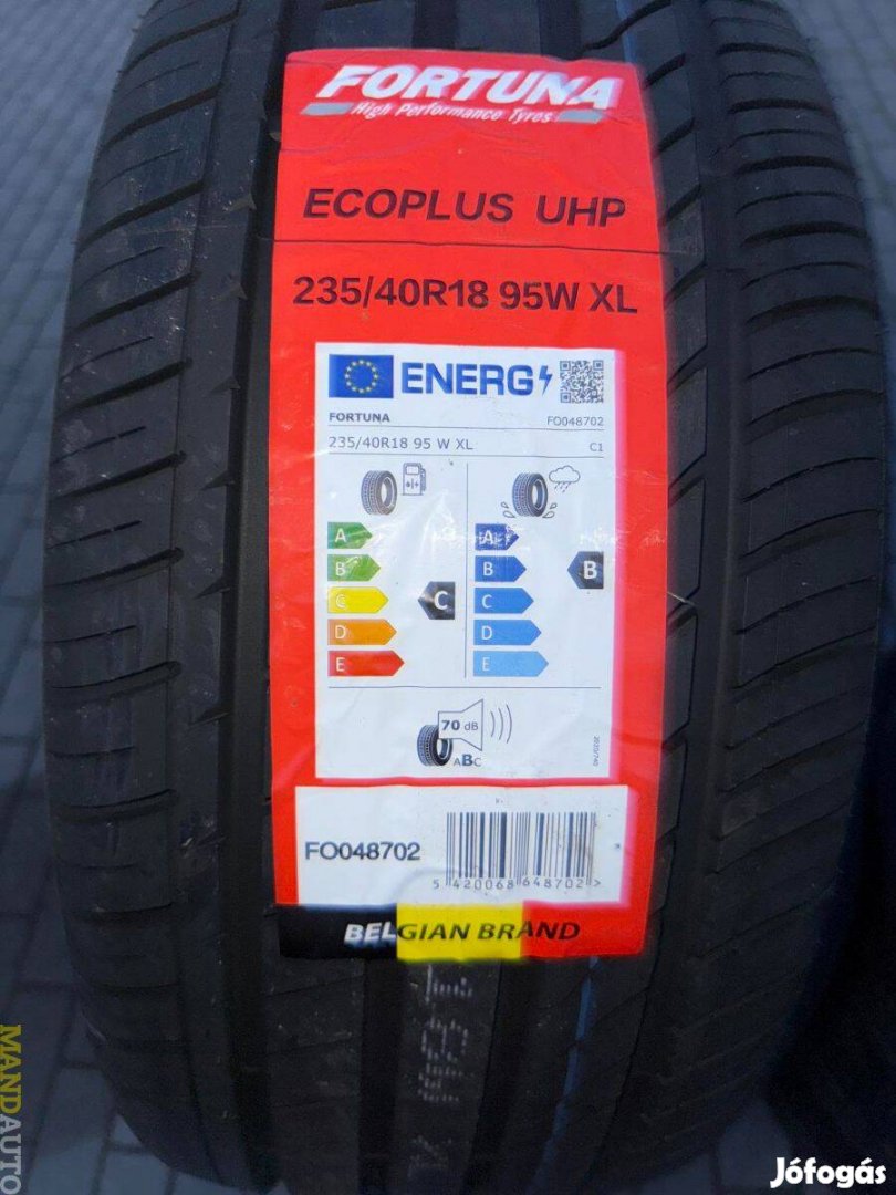 235/40R18 Fortuna Ecoplus UHP(XL),Új nyárigumi