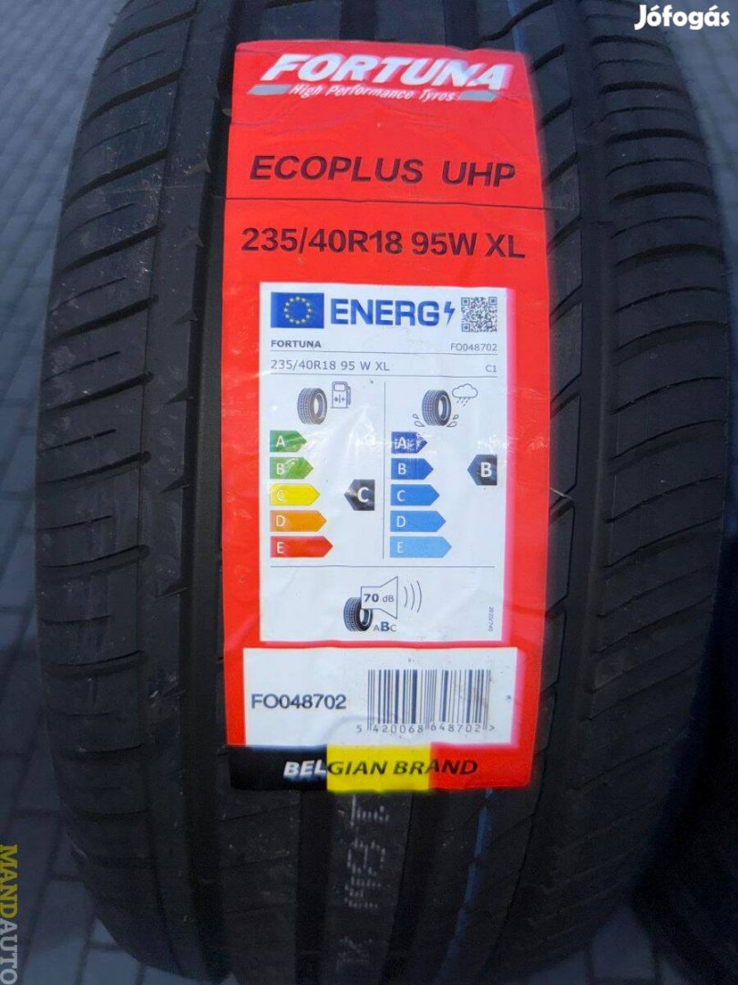 235/40R18 Fortuna Ecopus UHP(XL),Új nyárigumi
