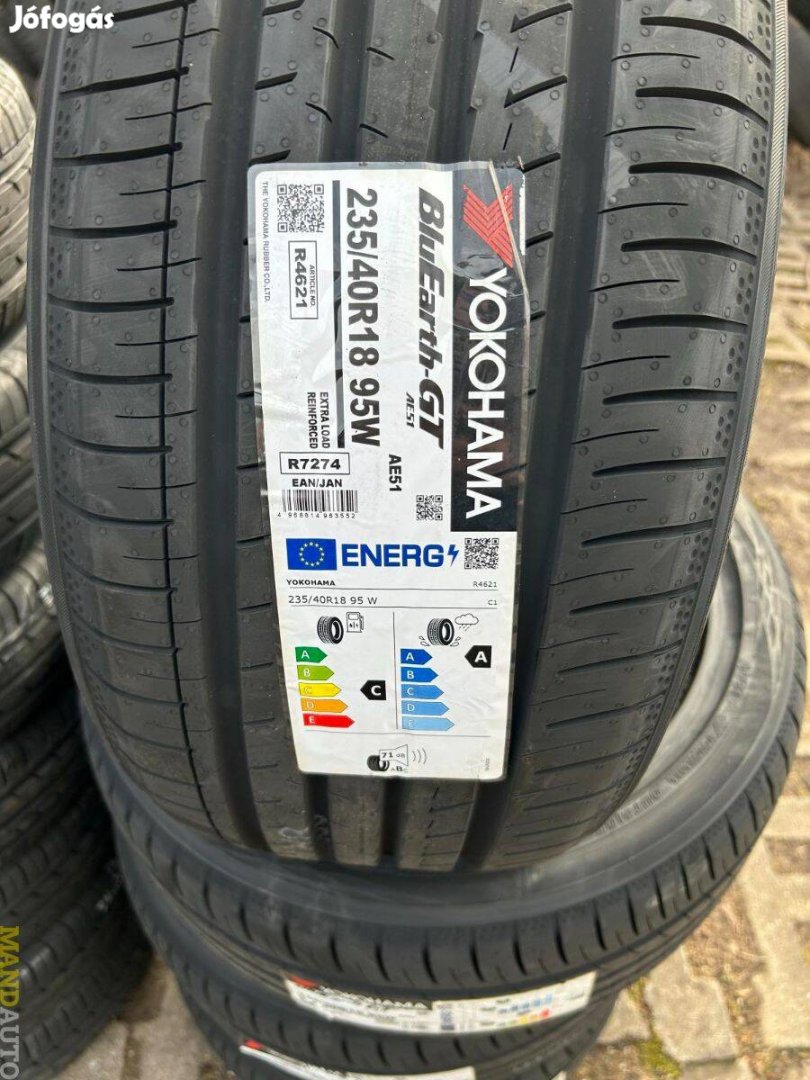 235/40R18 Yokohama GT AE51(XL),Új nyárigumi