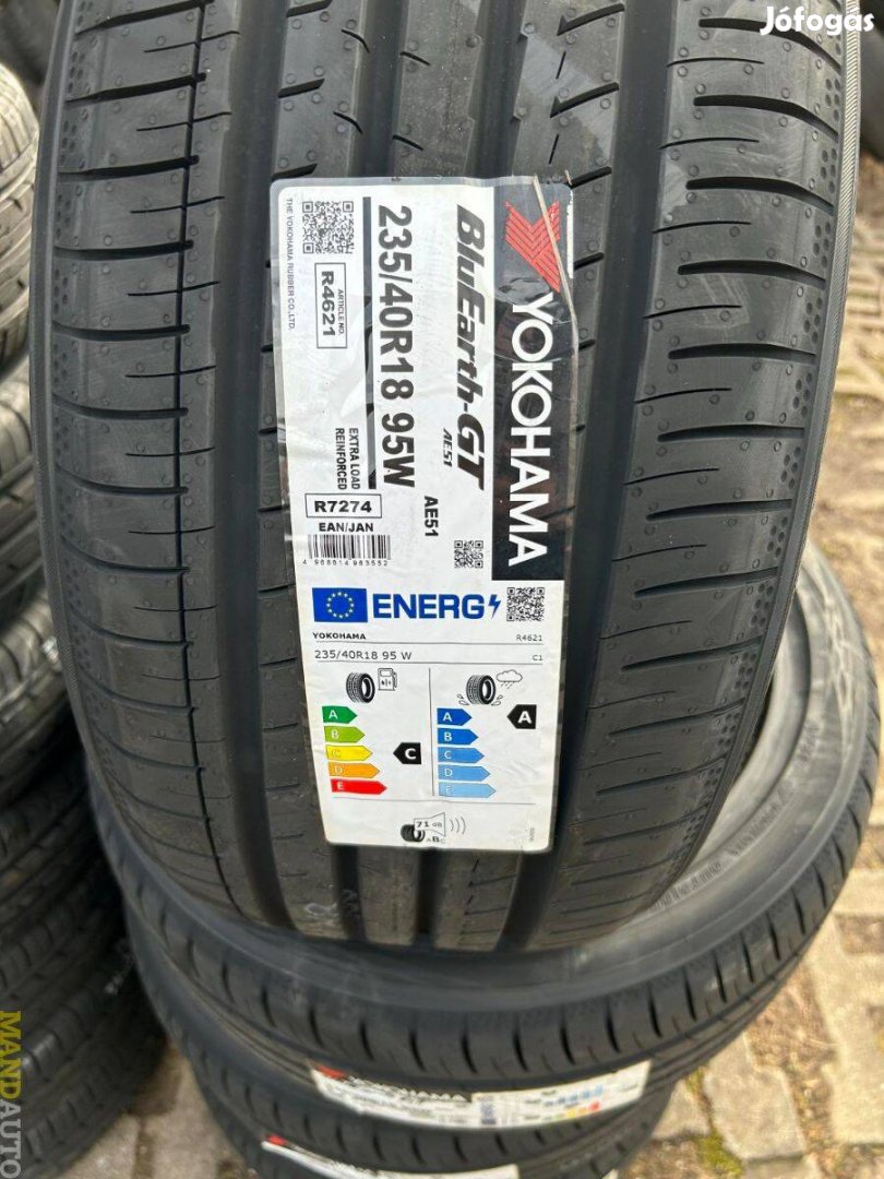 235/40R18 Yokohama GT AE51(XL),Új nyárigumi