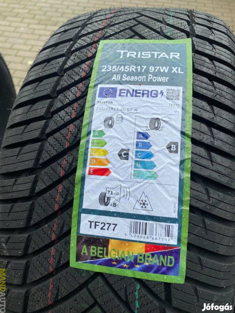 235/45R17 Tristar All Season(XL),új négy évszakos gumi