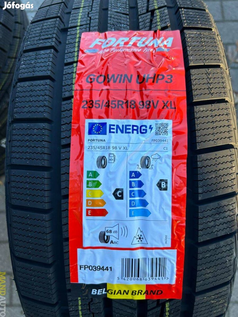 235/45R18 Fortuna Gowin UHP3(Goodyear termék!),Új téligumi