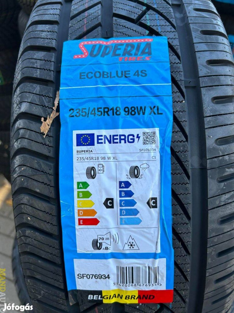 235/45R18 Fortuna-Superia Ecoblue 4Season,Új négy évszakos gumi