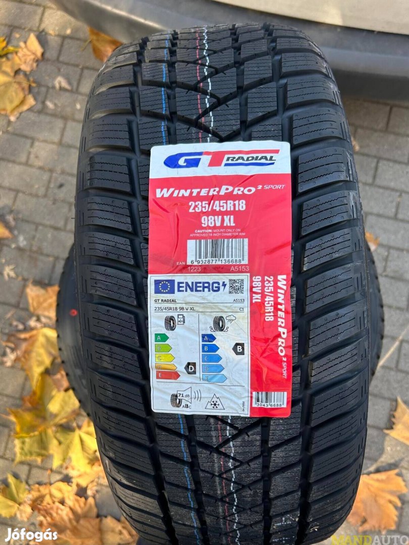 235/45R18 Gtradial Winterpro 2 Sport,Új téligumi