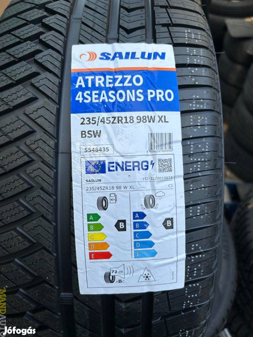 235/45R18 Sailun 4Seasons(XL),Új négy évszakos gumi