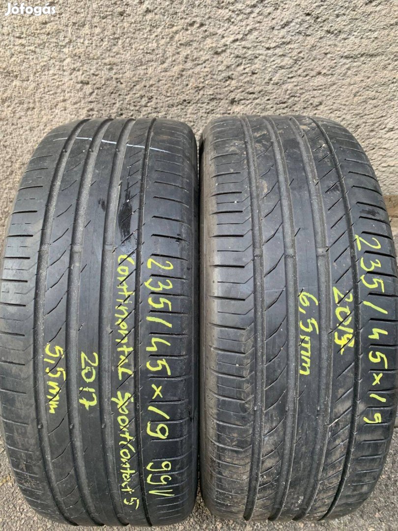 235/45R19 235 45 19 235/45x19 Continental nyári gumi eladó