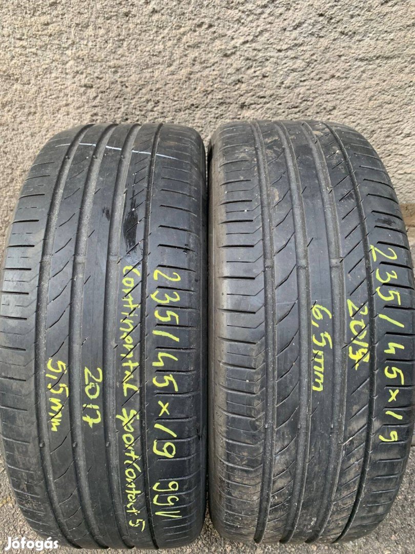 235/45R19 235 45 19 235/45x19 Continental nyári gumi eladó