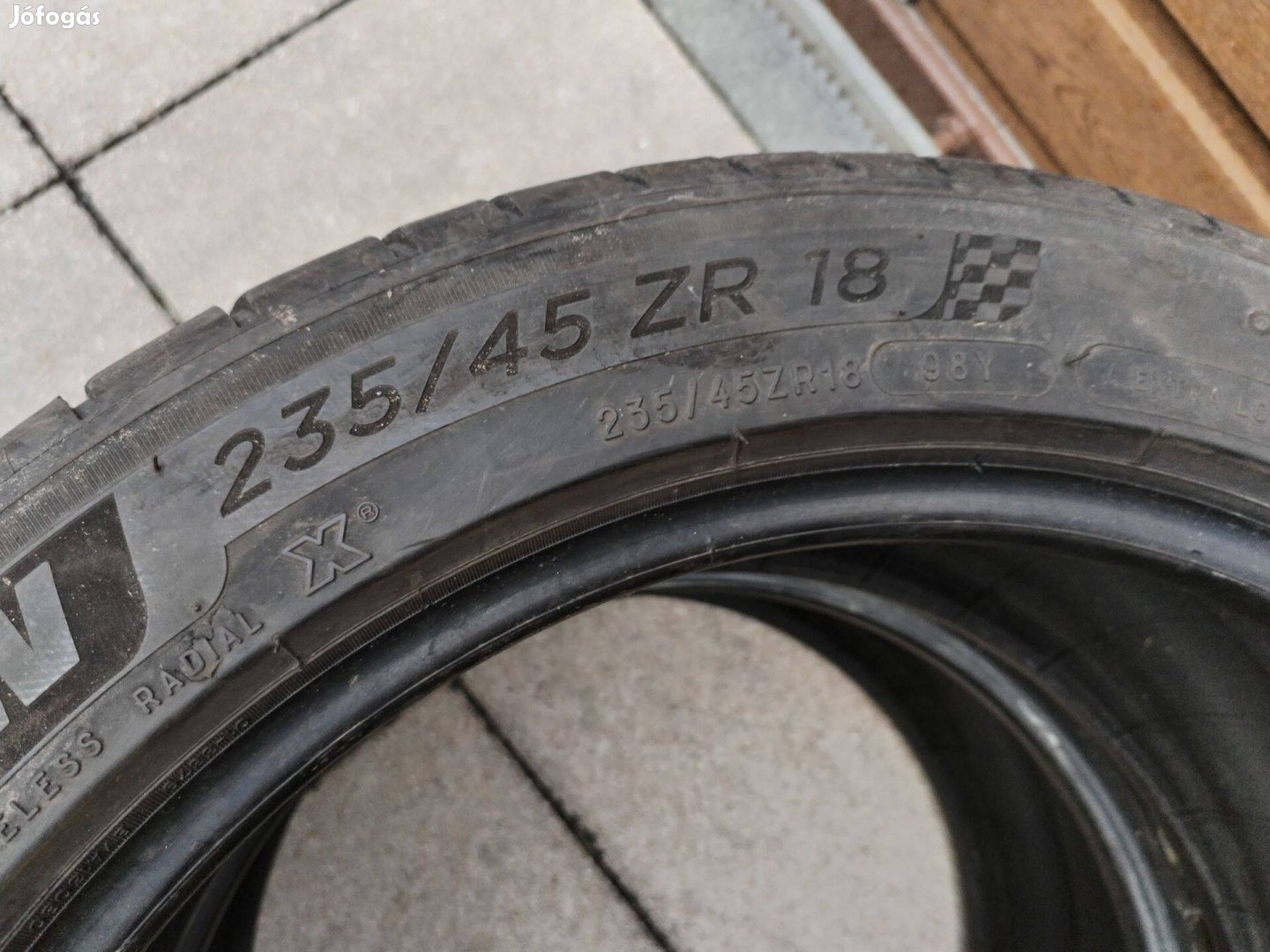 235 45 18 michelin nyári gumi 2 db 2021.52.hét