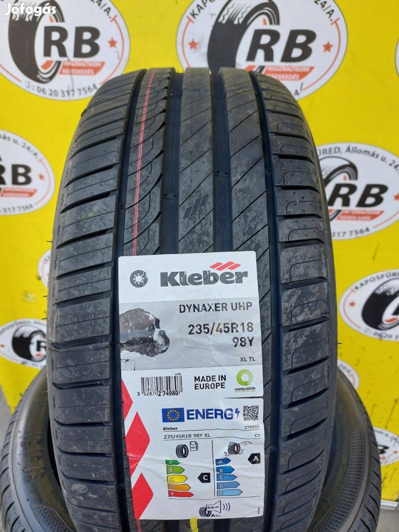 235/45 r18 Új Kleber nyári gumi 52500 Ft/db