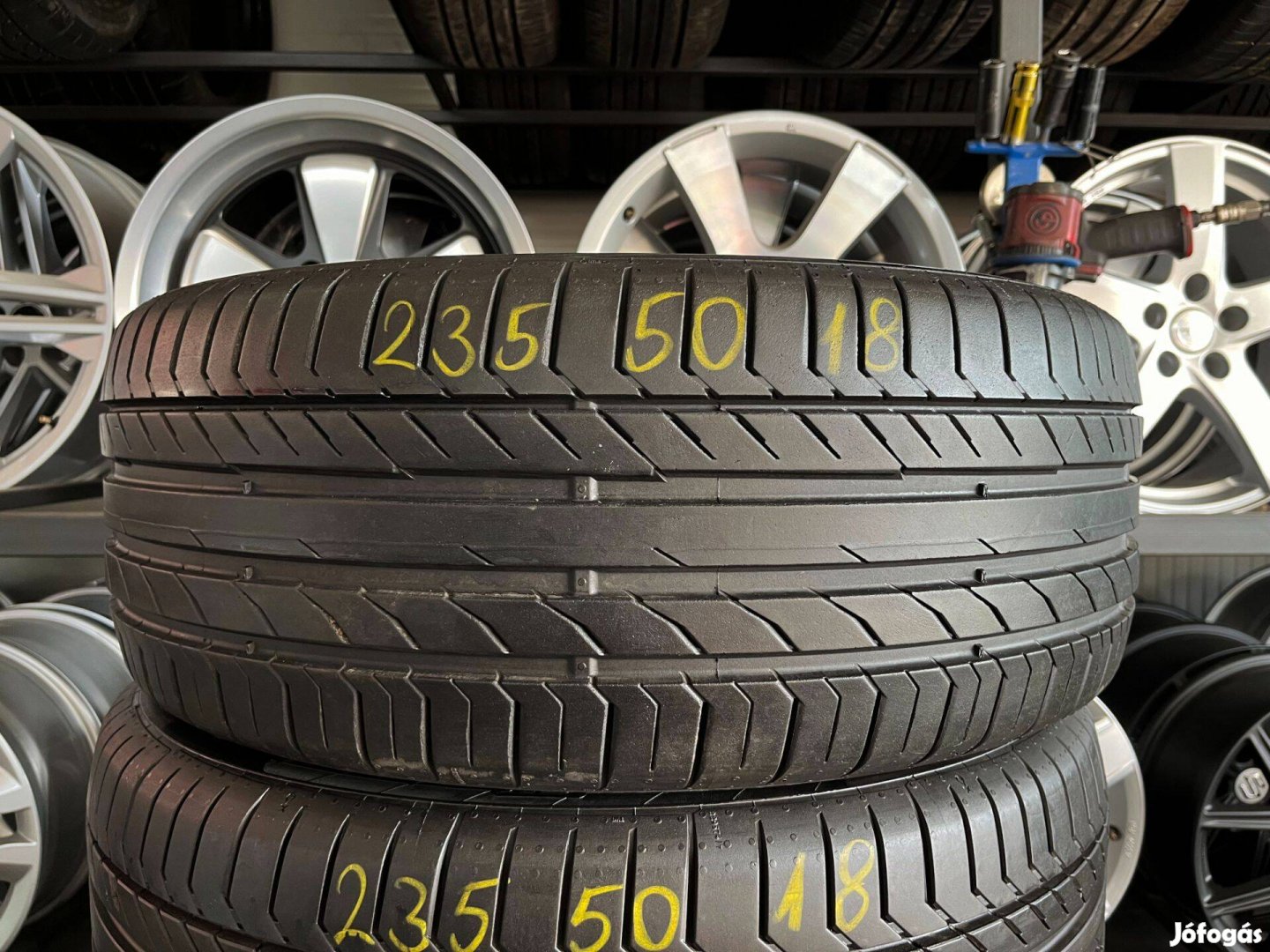 235/50 r18 Continental 7mm nyárigumi garnitúra eladó 235/50r18