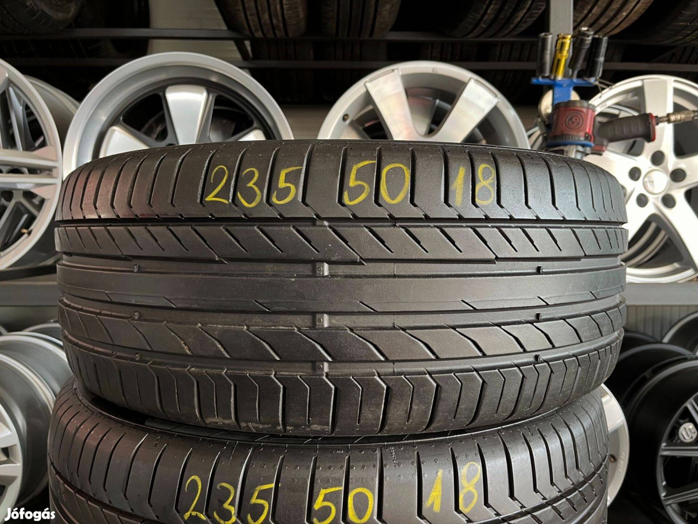 235/50 r18 Continental 7mm nyárigumi garnitúra eladó 235/50r18