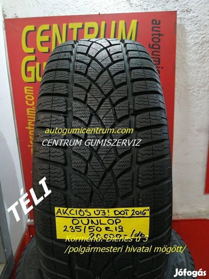 235/50r19 Dunlop DOT.-os új téli gumi Dunlop