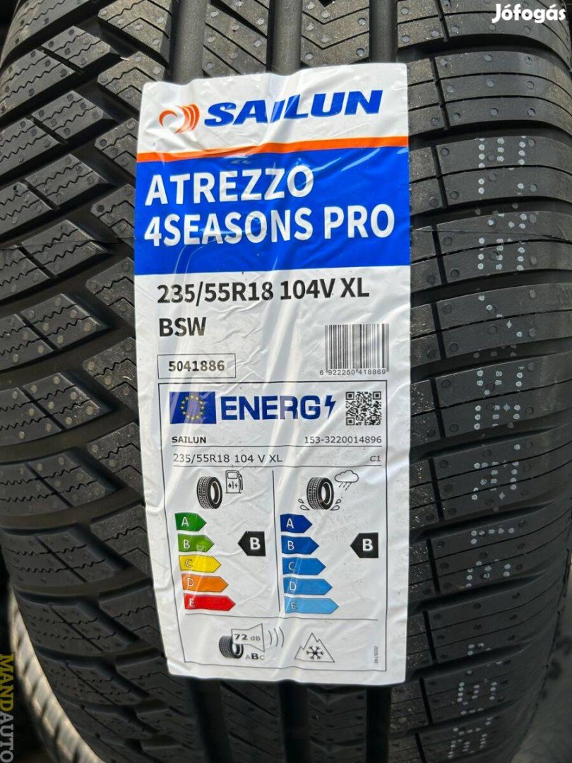 235/55R18 Sailun 4Season Pro(XL),Új négy évszakos gumi